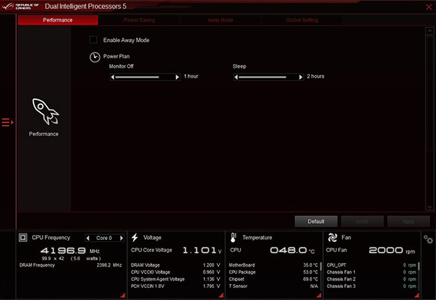 5-way optimization UI features All-around energy efficiency