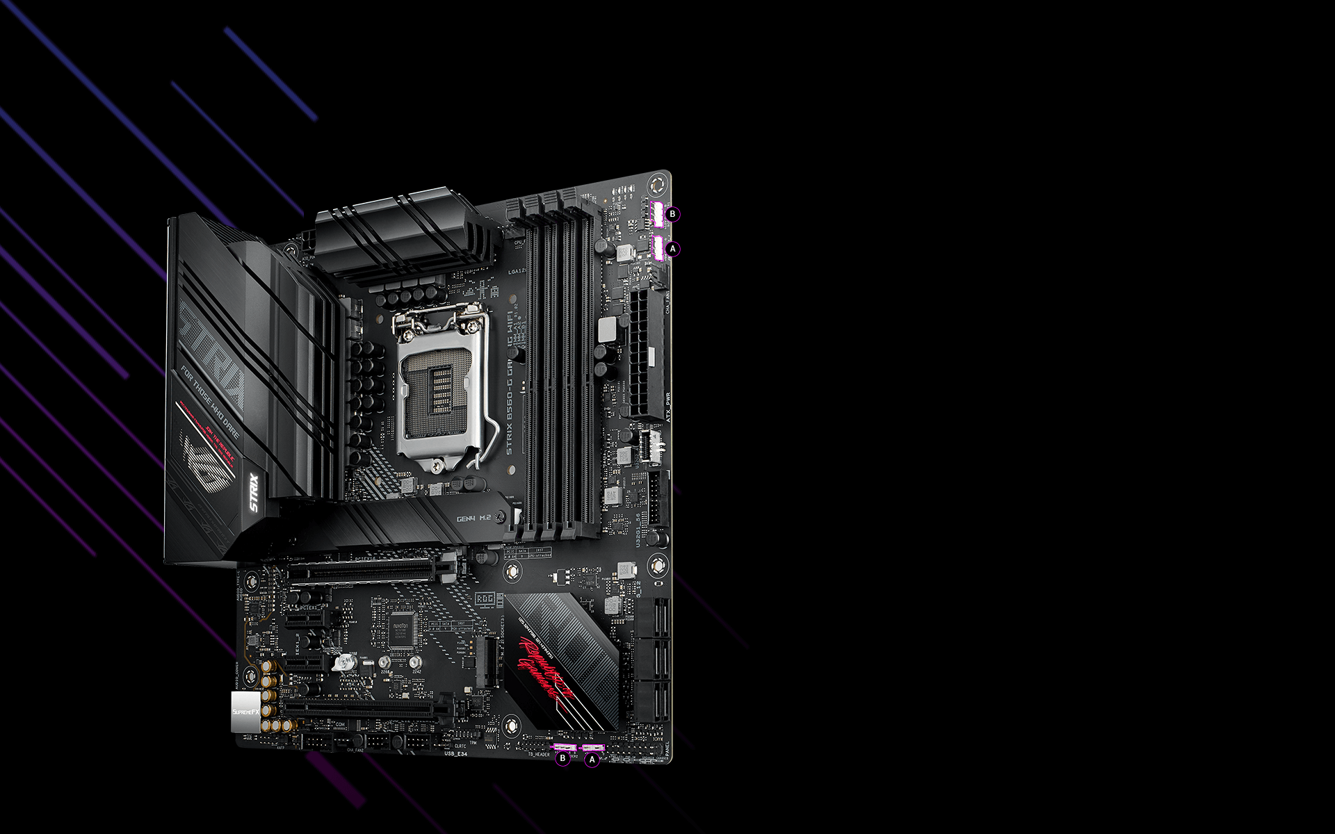 ROG Strix B560-G Gaming WiFi Aura Sync description