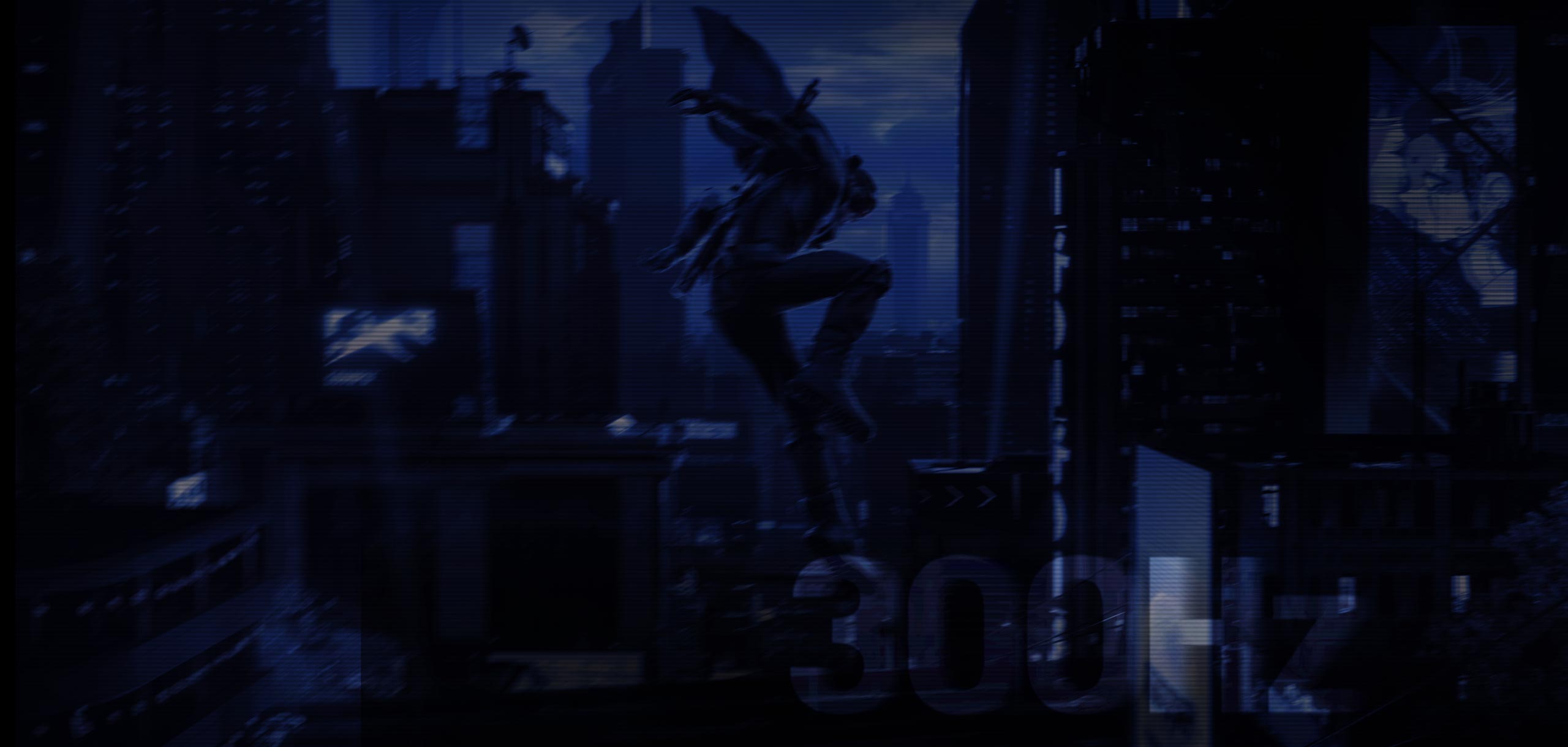 The urban and glitch background image of Full HD section