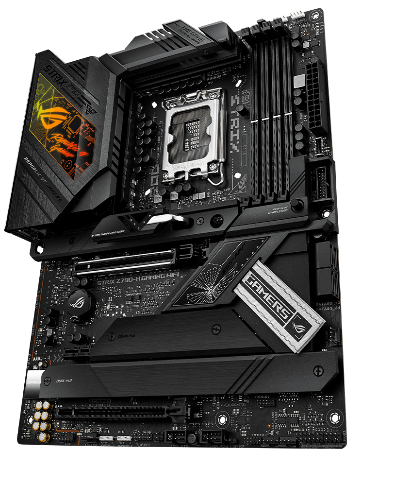 The ROG Strix Z790-H is ready to launch into lightspeed.