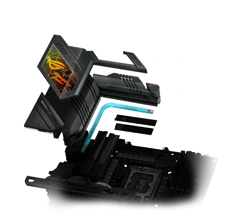 Disposition de la conception du refroidissement du VRM de la ROG Strix Z790-H