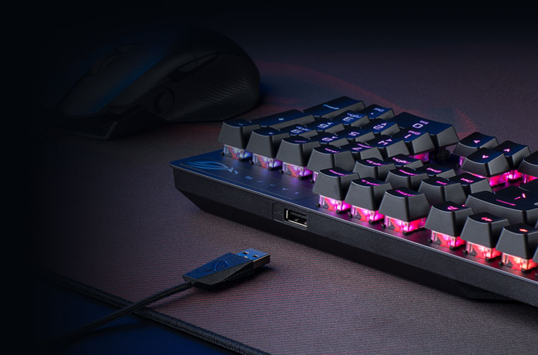 Clavier Gamer Asus Rog Strix Scope Rx - Optique - Rgb - Azerty à