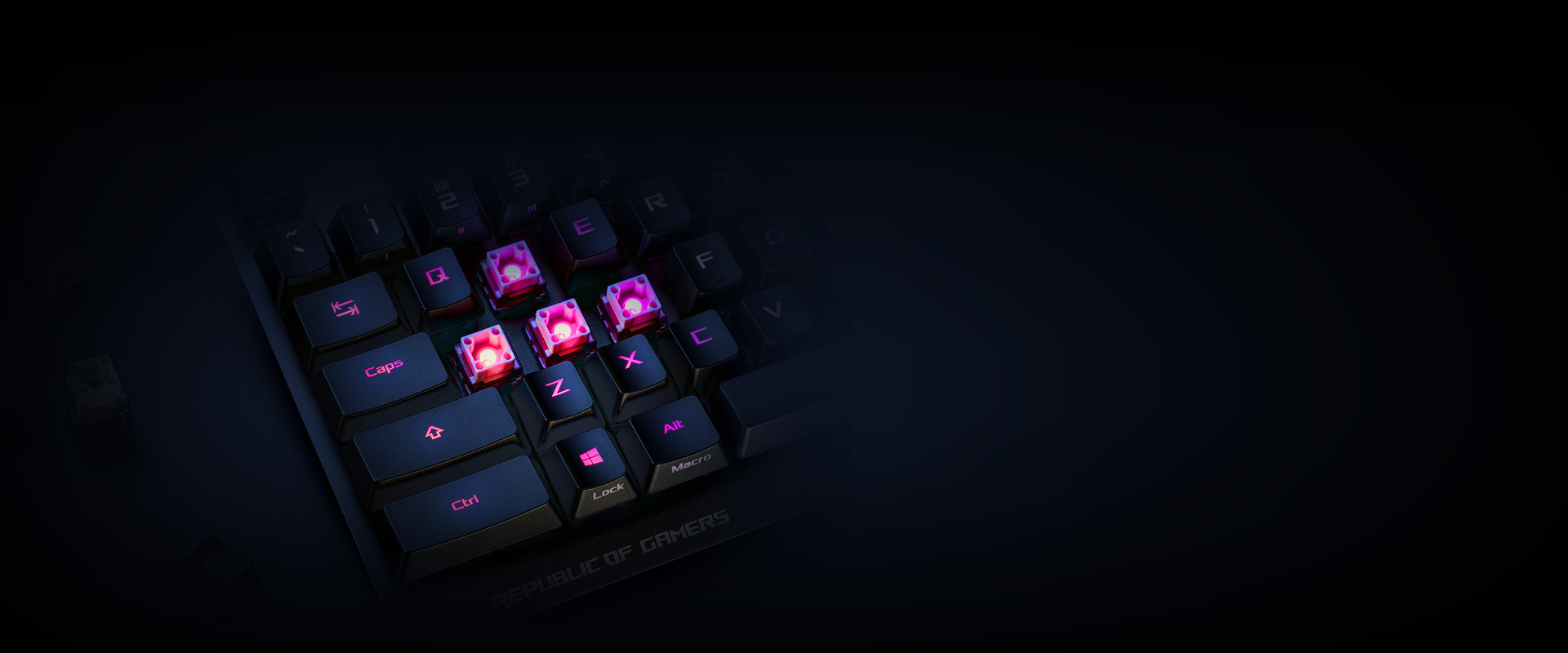 ASUS ROG Strix Scope RX - Teclado para juegos | Interruptores ópticos  mecánicos azules, macro programable, iluminación RGB de sincronización  Aura