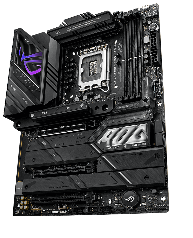 La ROG Strix Z790-E II est prête à être lancée à la vitesse de la lumière.