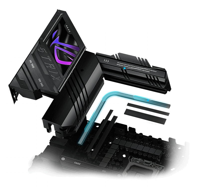 Layout de Design de Arrefecimento ROG Strix Z790-E II VRM 