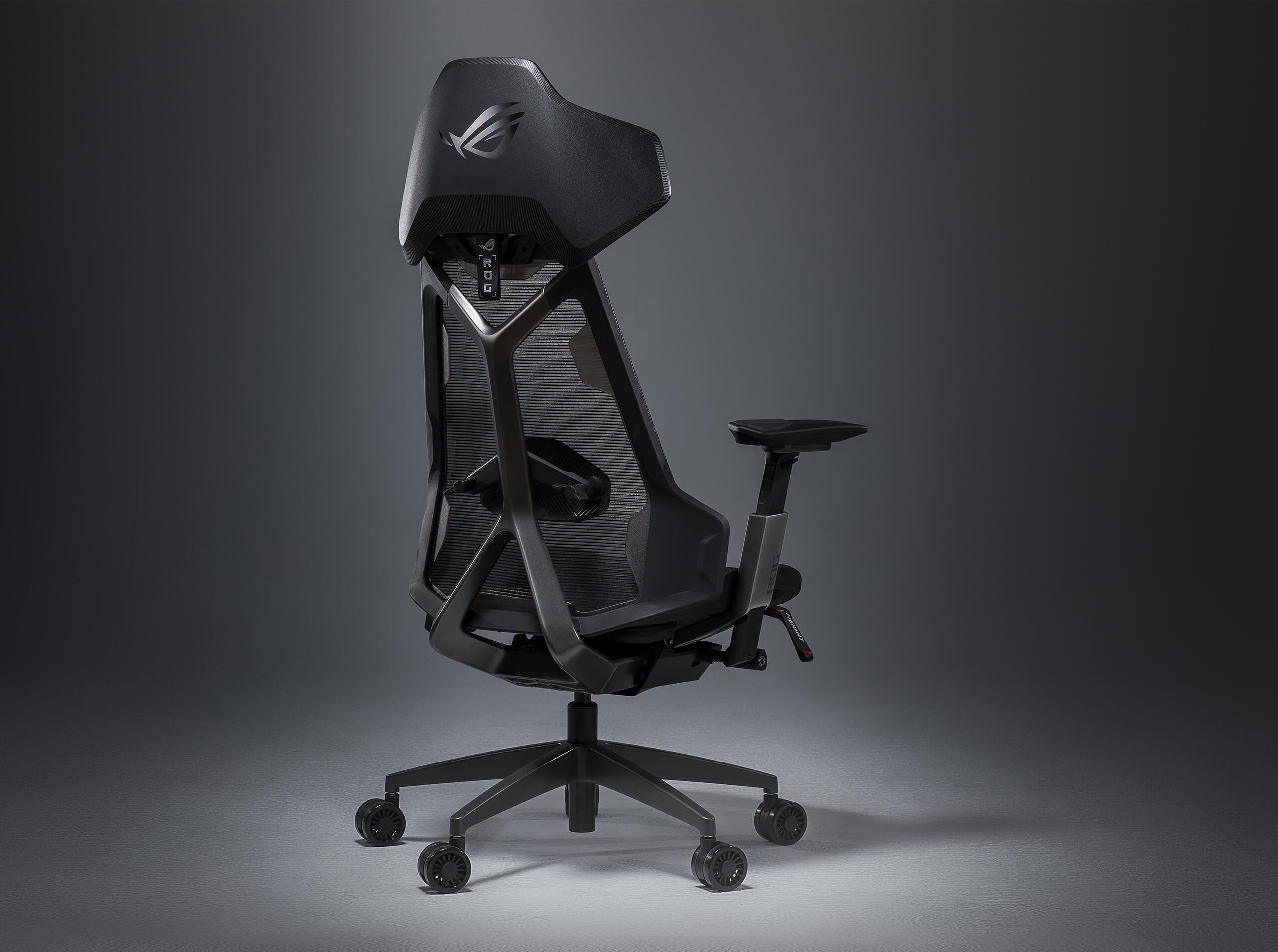 ROG Destrier Ergo Gaming Chair rear angled view