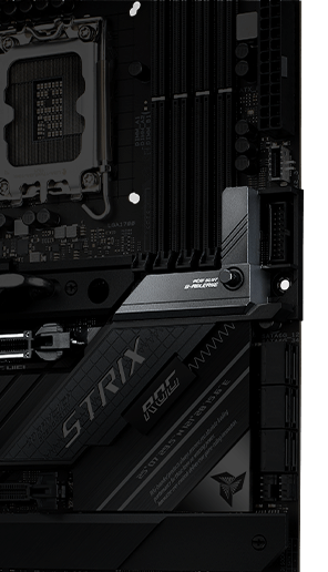 De ROG Strix Z690-E Gaming WiFi is voorzien van PCIe-slot Q-Release