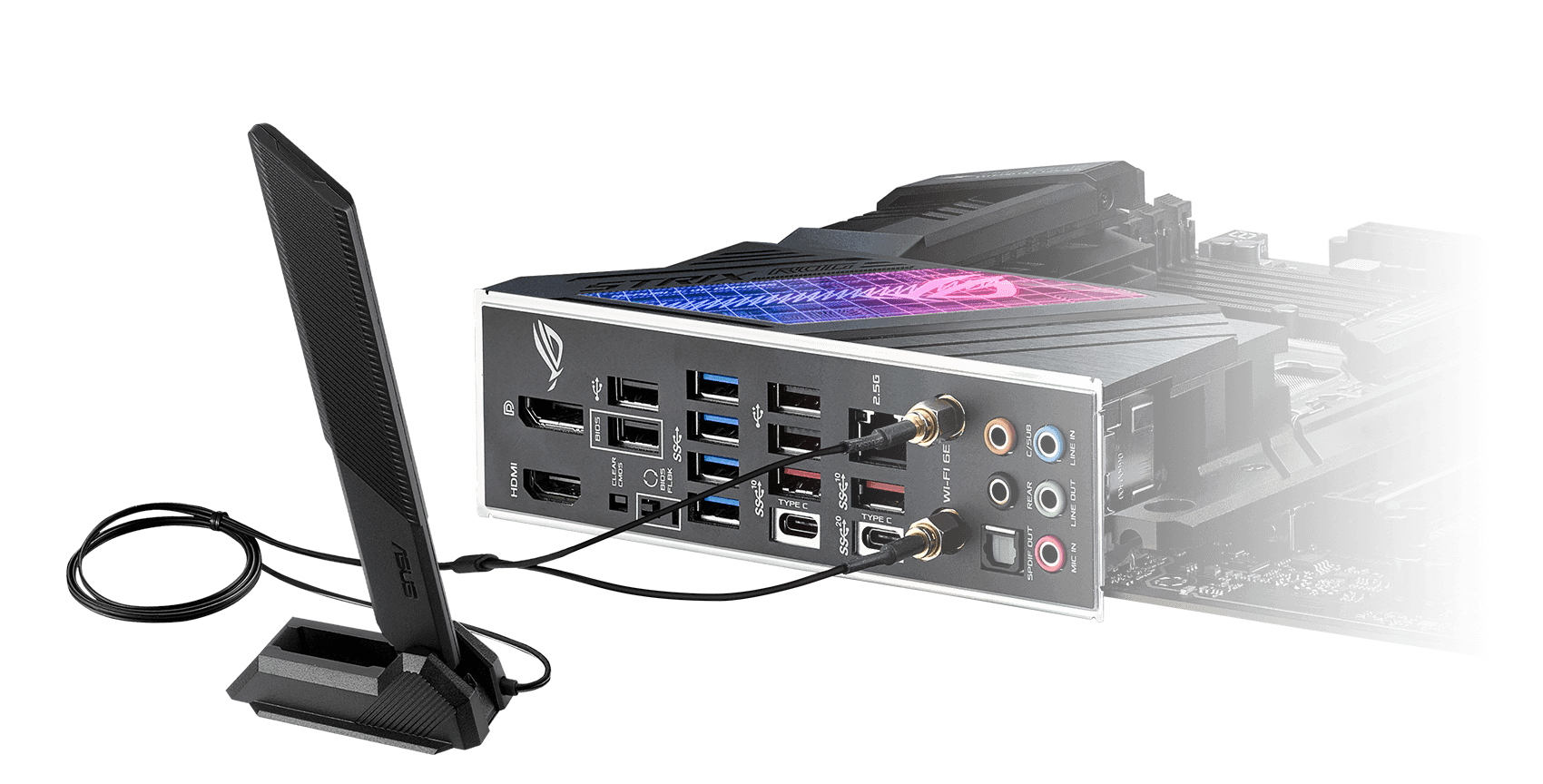 ROG Strix Z690-E Gaming WiFi features WiFi 6E, along with 2.5 Gb Ethernet