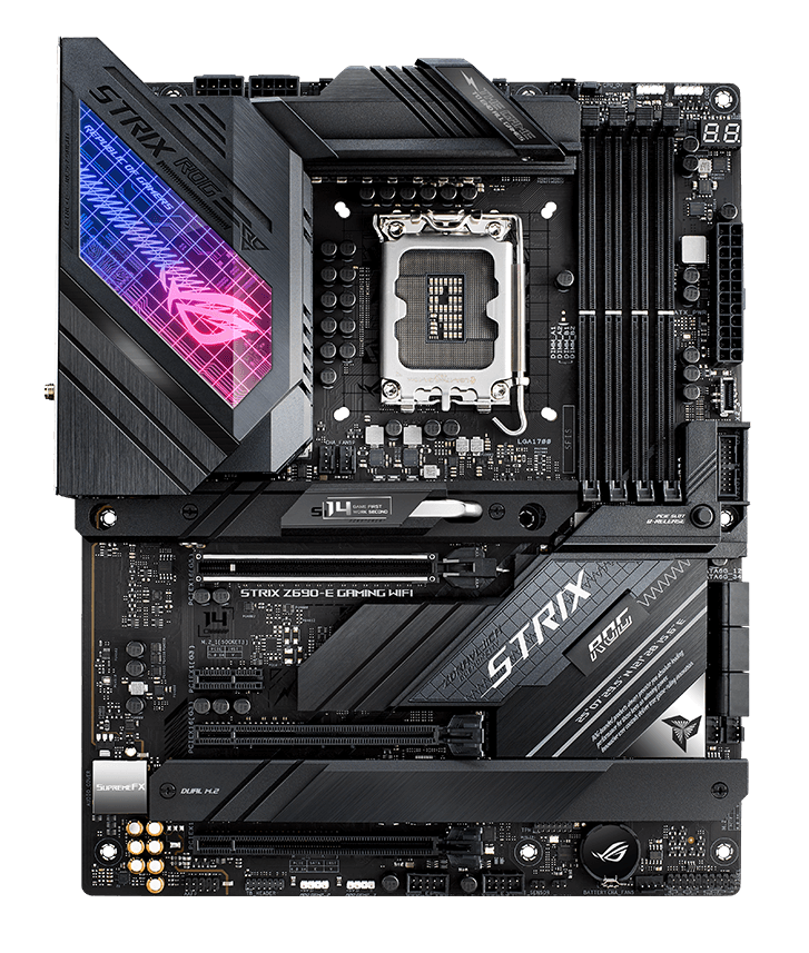 ROG Strix Z690-E Gaming WiFi features an optimized cooling solution