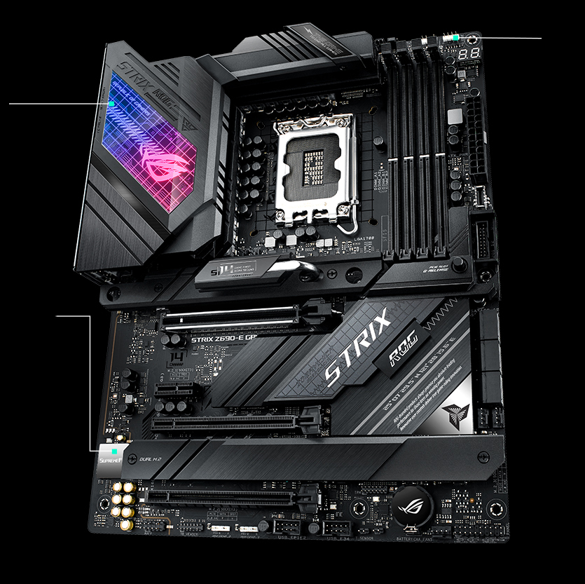 Immersion totale dans les jeux, caractéristiques de la ROG Strix Z690-E Gaming WiFi