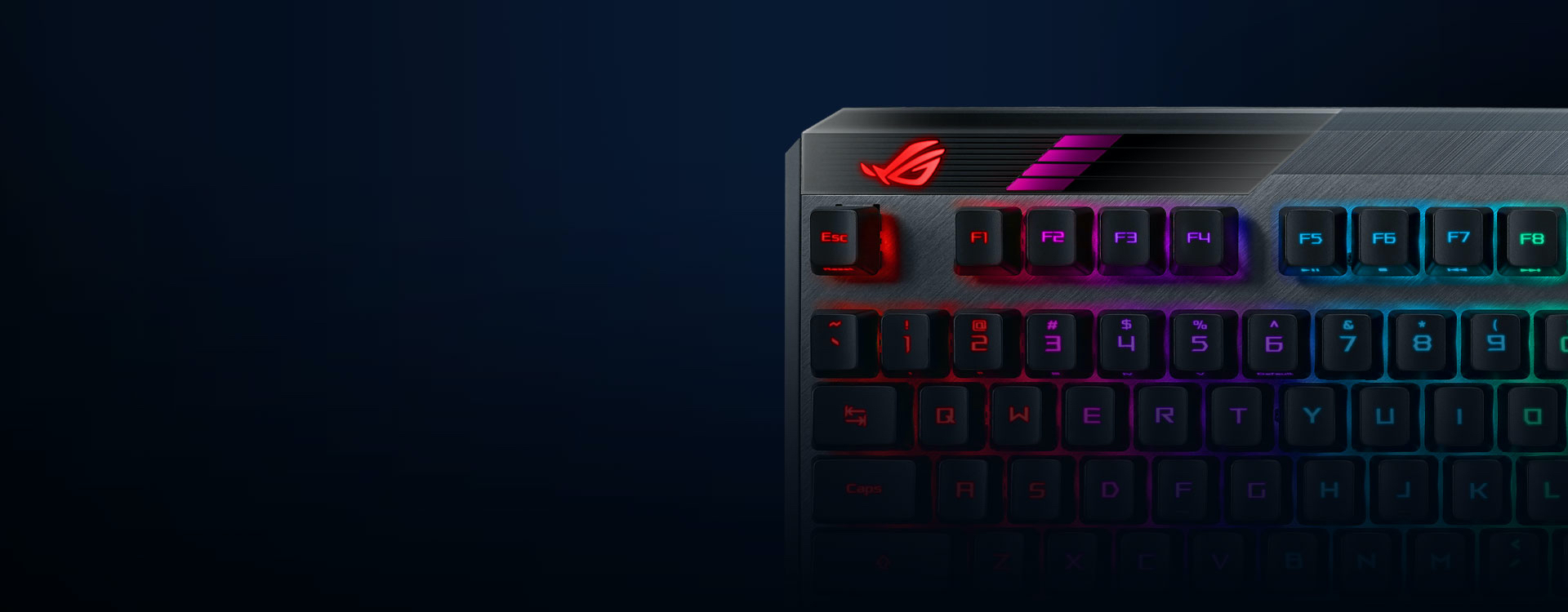 Teclado para Juegos Mecánico Retroiluminado Inalámbrico Asus Republic Of  Gamers Claymore Ii Rx Blue - Promart