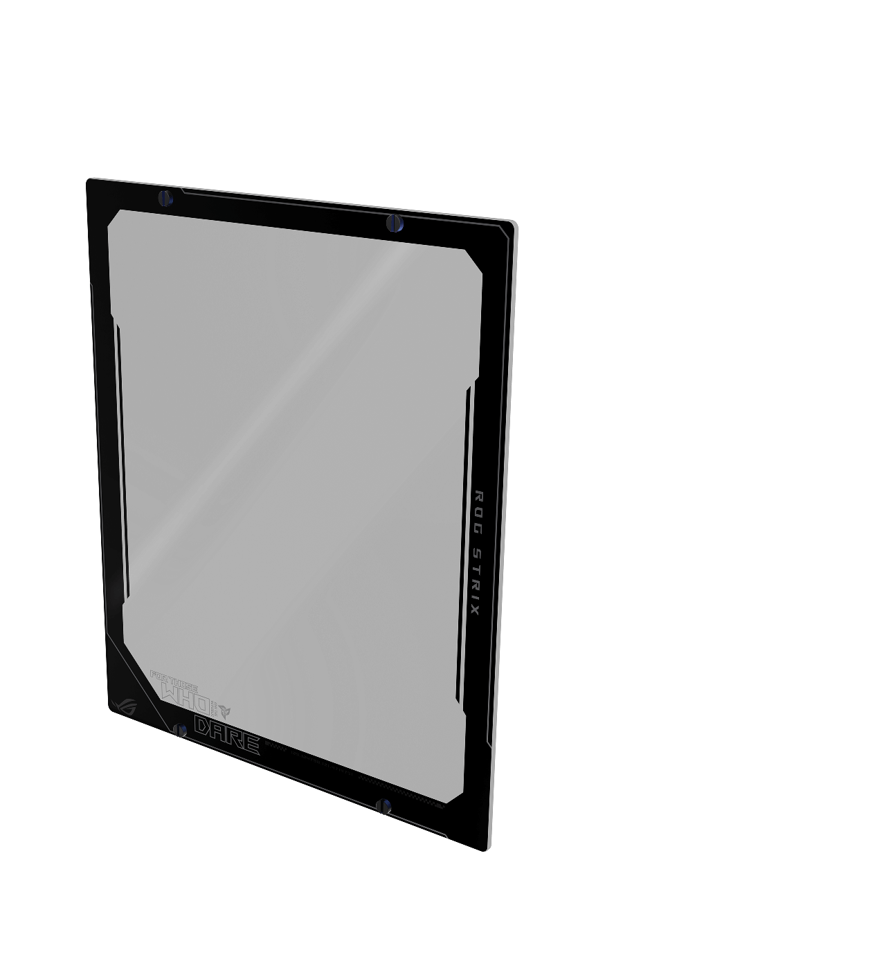 3D rendering of the Strix G13CH, with the side panel floating a few inches away from the side of the machine