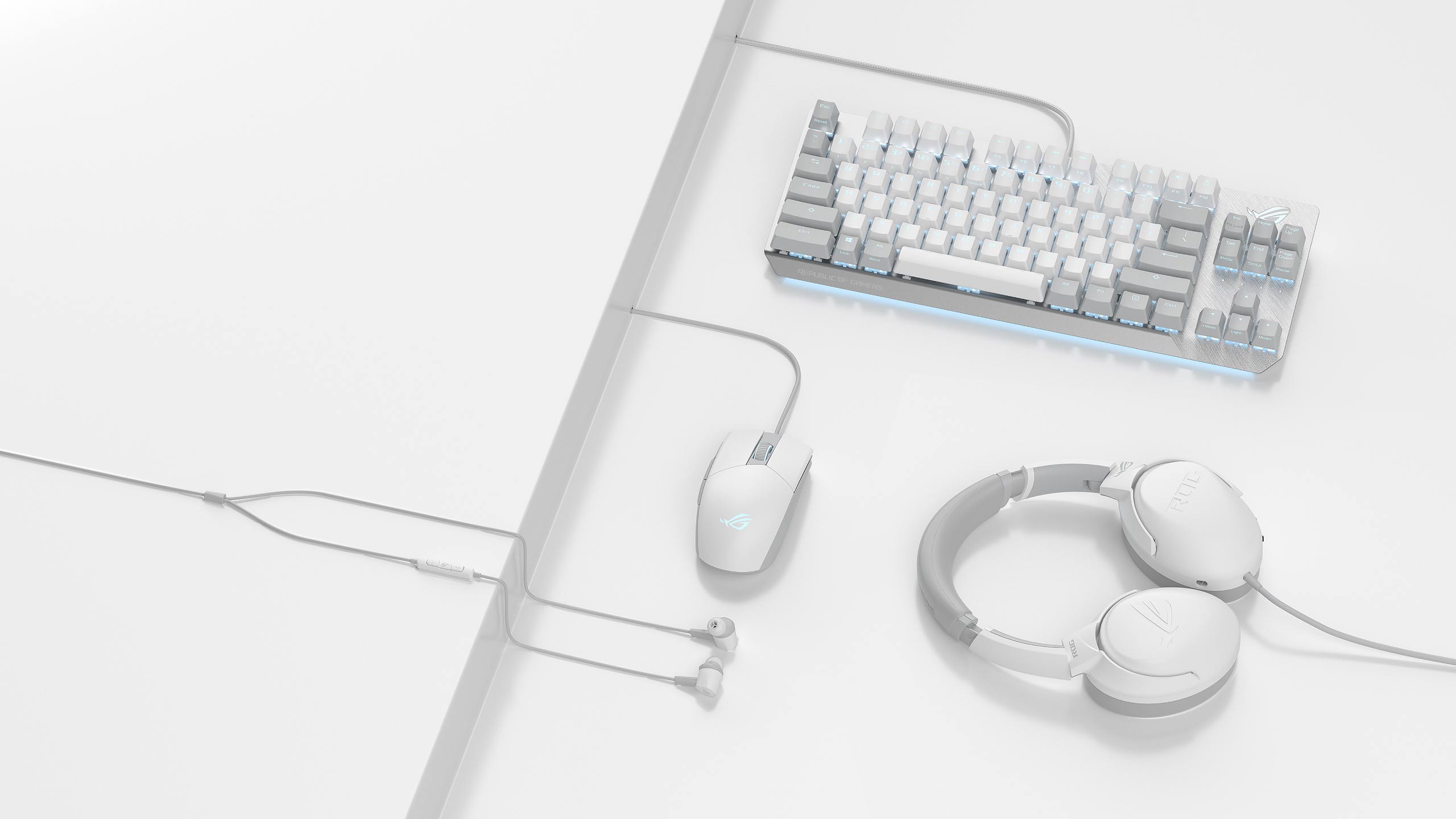Asus ROG Cetra II Core 3.5mm Gaming Headphones - Moonlight White Edition 3