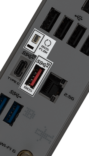 ROG Strix B660-A Gaming WiFi підтримує функцію BIOS FlashBack™