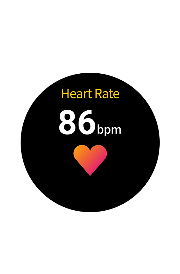 ASUS VivoWatch 6 shows heart rate statistics