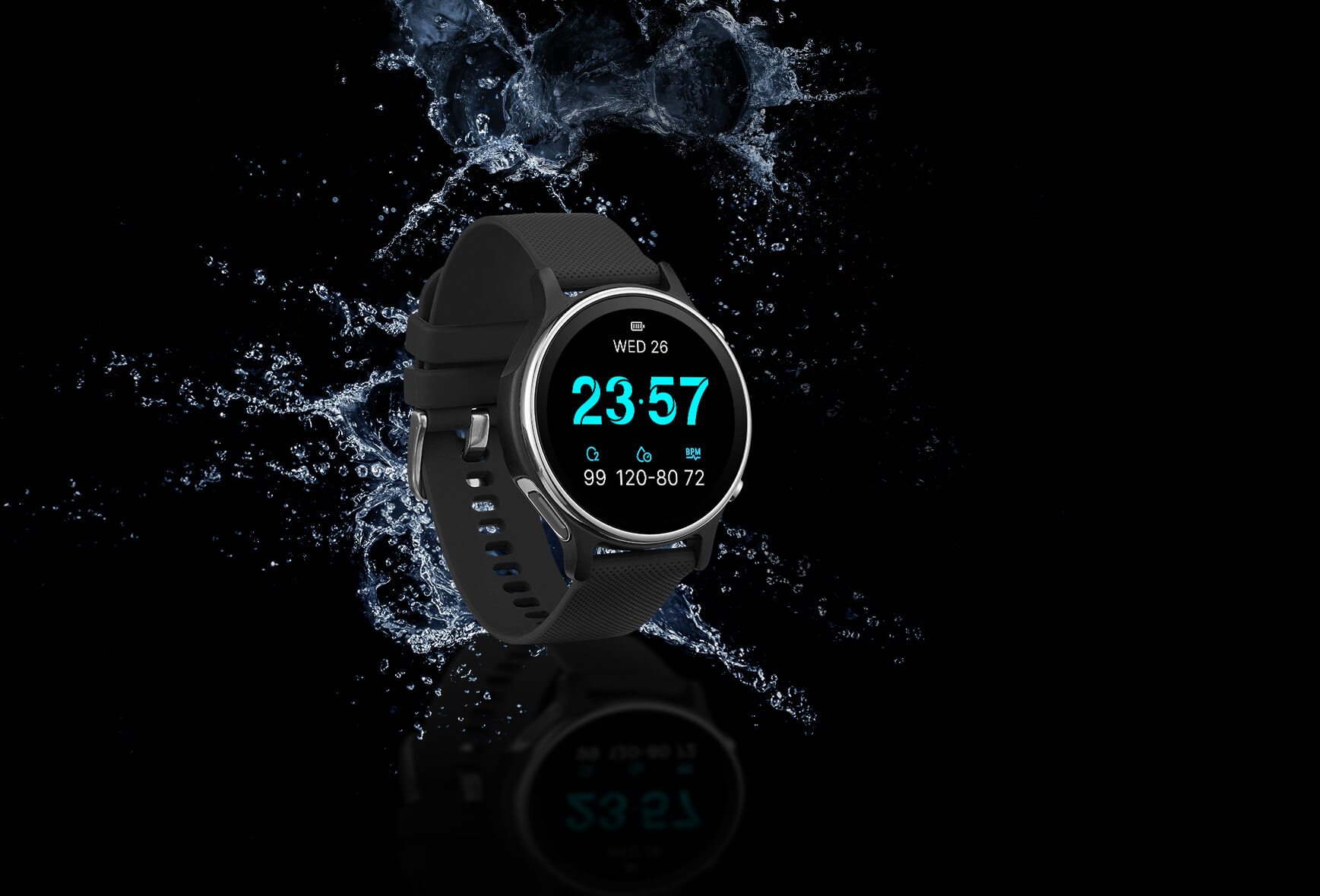 ASUS Vivowatch 6 with splash in the background