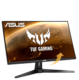 TUF Gaming 1A series monitor with tilt design