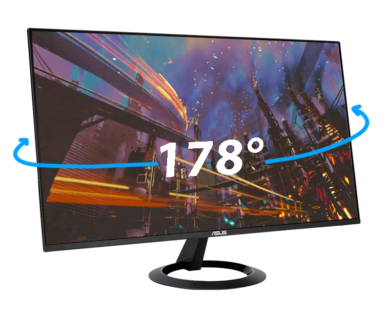 La dalle IPS offre un grand angle de vue de 178°