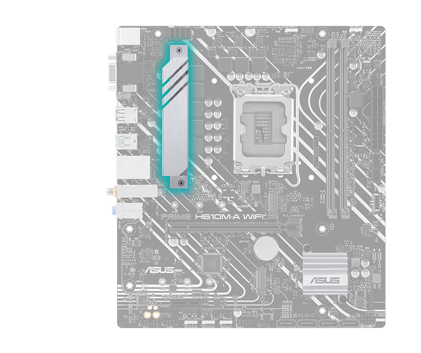 Prime motherboard with VRM heatsink image