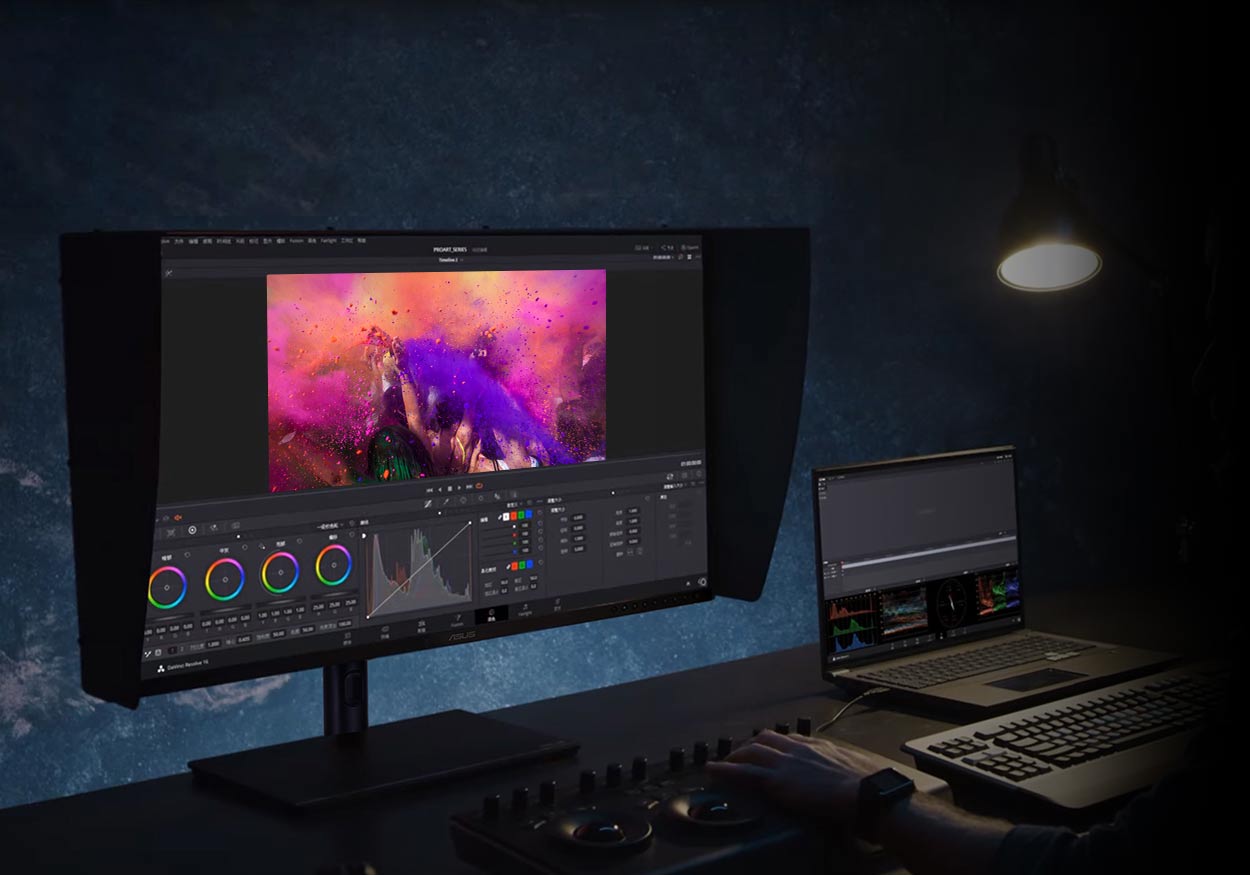 ProArt Display PA32DC features an HDR Preview for a better editing experience.