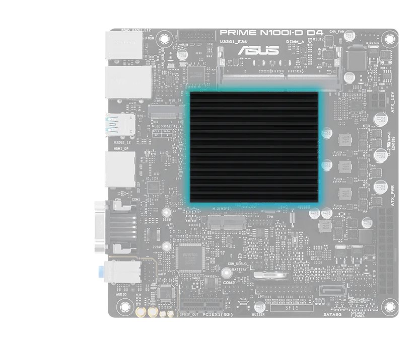 Prime motherboard with CPU heatsink image