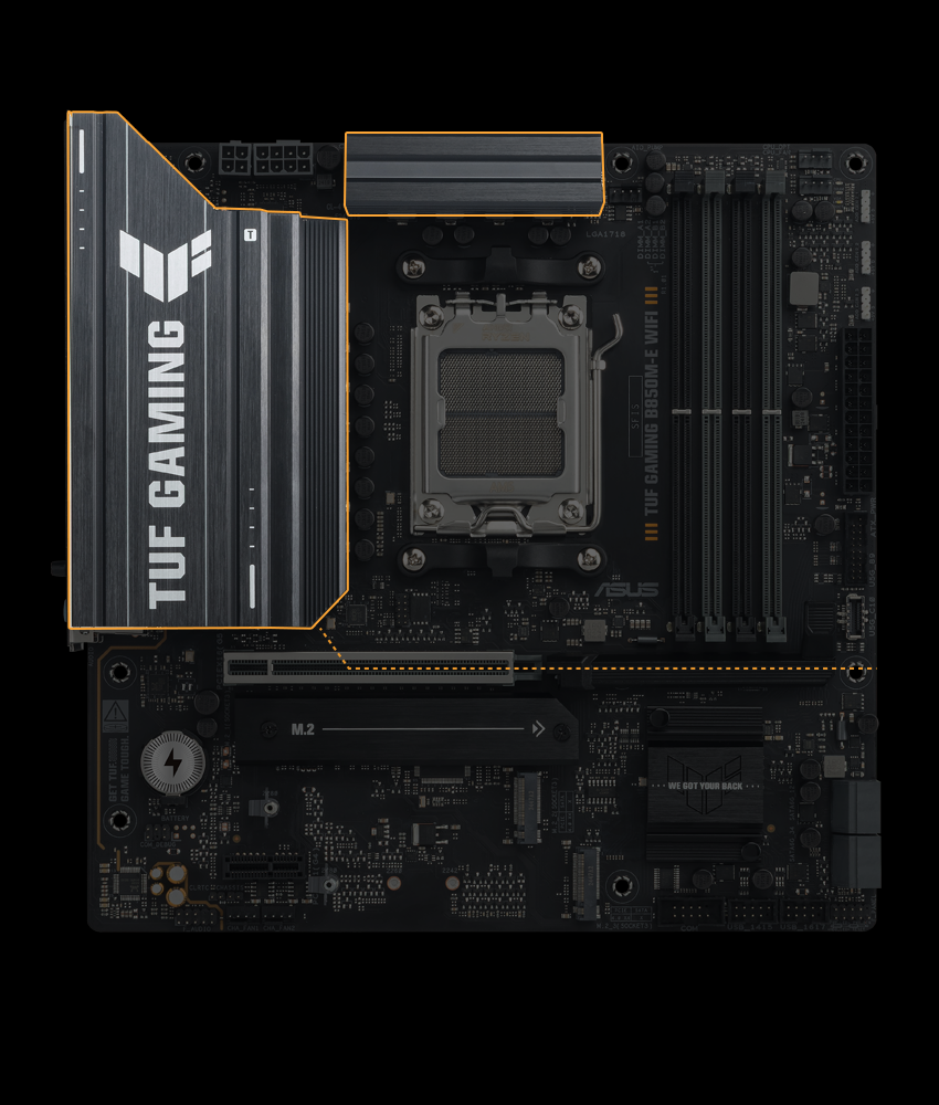 Enlarged VRM Heatsinks