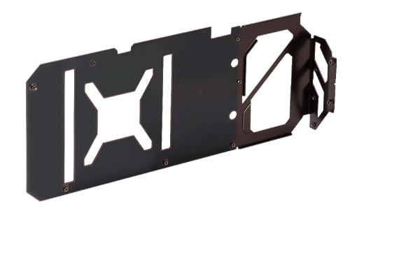 Backplate of the ASUS GeForce RTX 4080 Noctua Edition