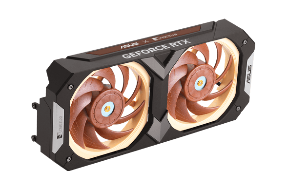 Shroud and fans of the ASUS GeForce RTX 4080 Noctua Edition