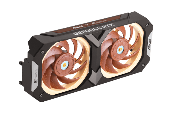 Coque et ventilateurs de la ASUS GeForce RTX 4080 Noctua Edition