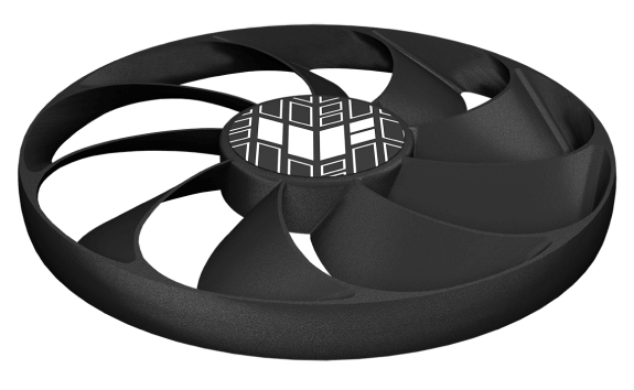 Axial-tech ventilator met TUF Gaming-logo