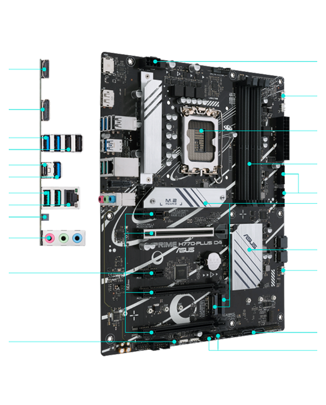 All specs of the PRIME H770-PLUS D4-CSM motherboard