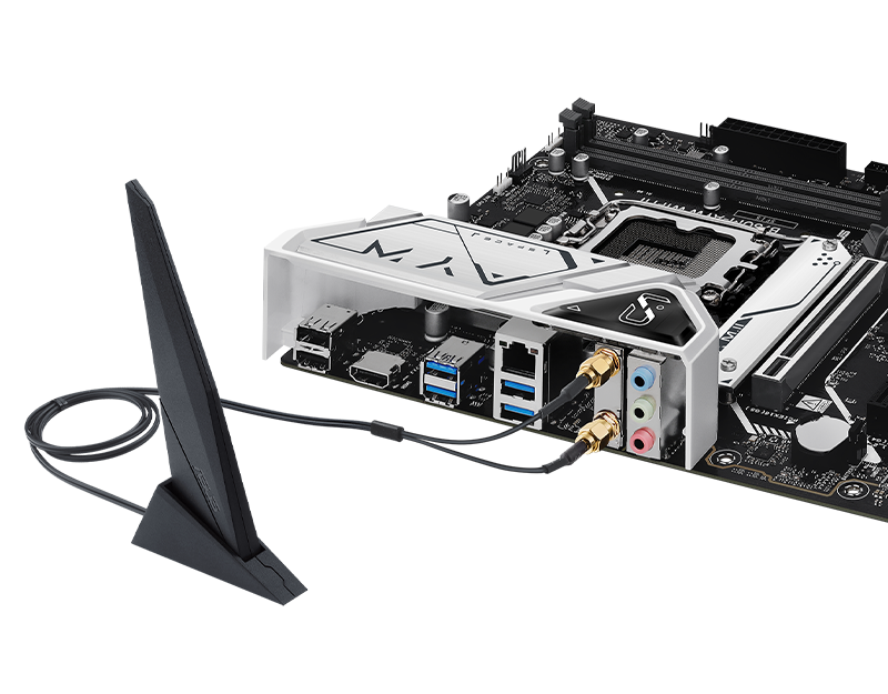 The B760M-AYW WIFI II motherboard features onboard WIFI 6