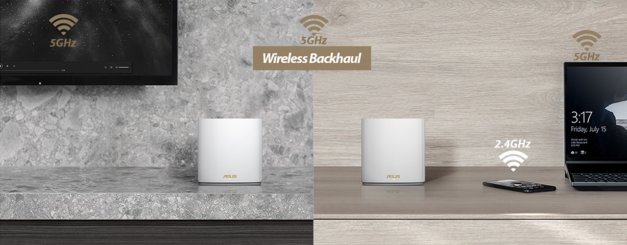 ASUS ZenWiFi XD6 provides wireless backhaul