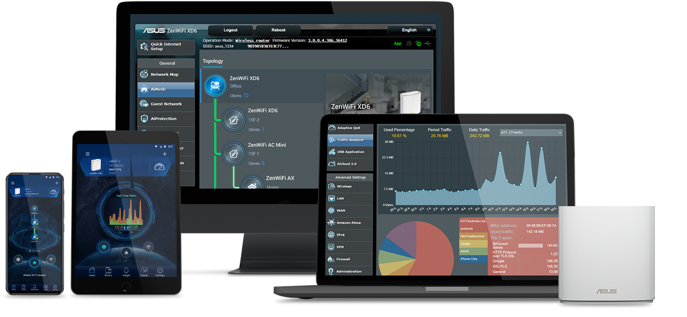 ASUS ZenWiFi XD6｜Whole Home Mesh WiFi System｜ASUS USA