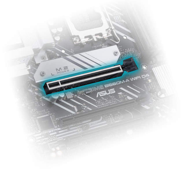 ASUS PRIME B660M-A D4 Carte mère Micro ATX Socket LGA 1700 - DDR4  (90MB19K0-M0EAY0) avec Quadrimedia