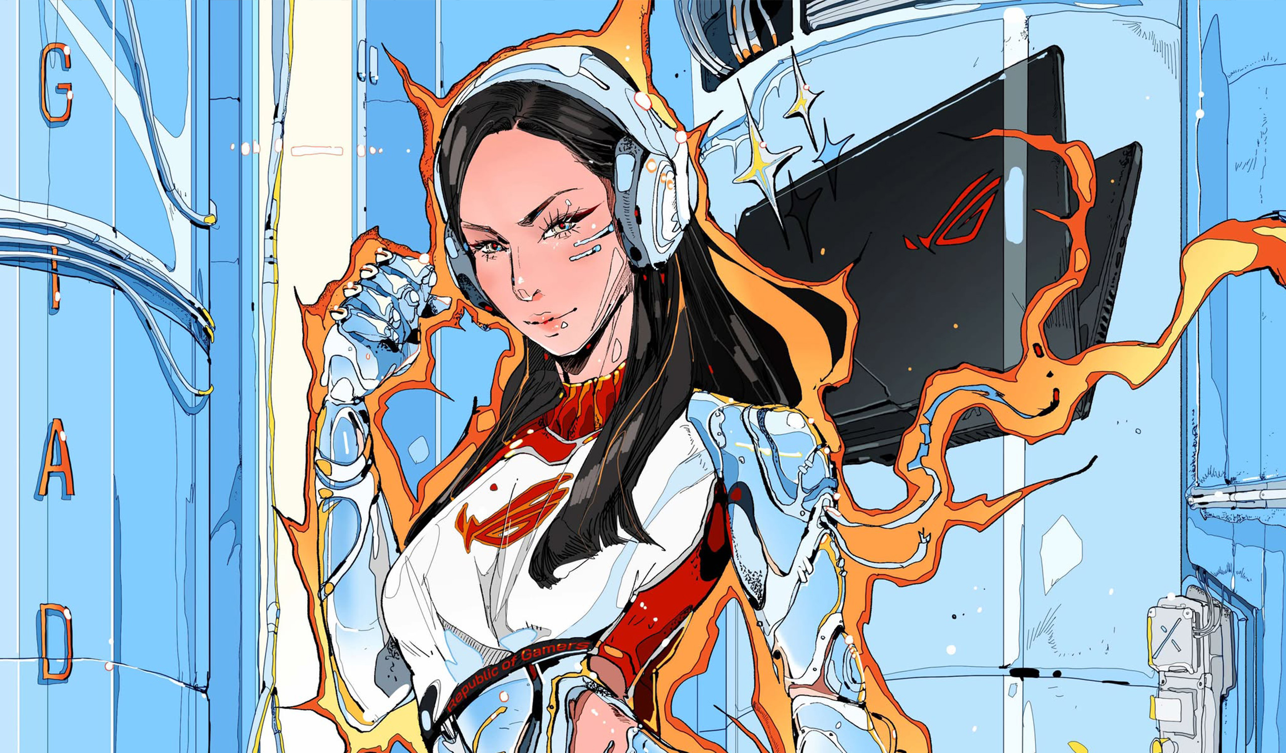 A stylish Illustration of Giada