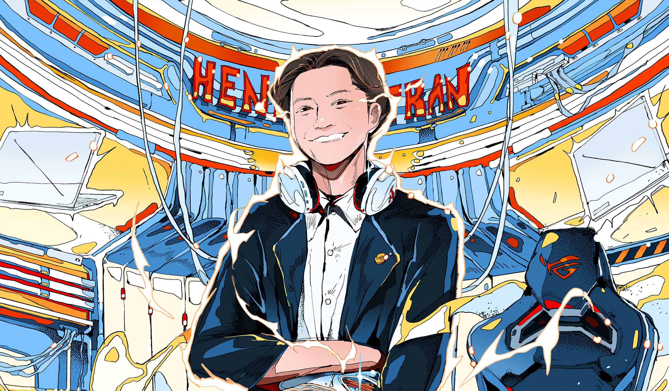 A stylish Illustration of henry