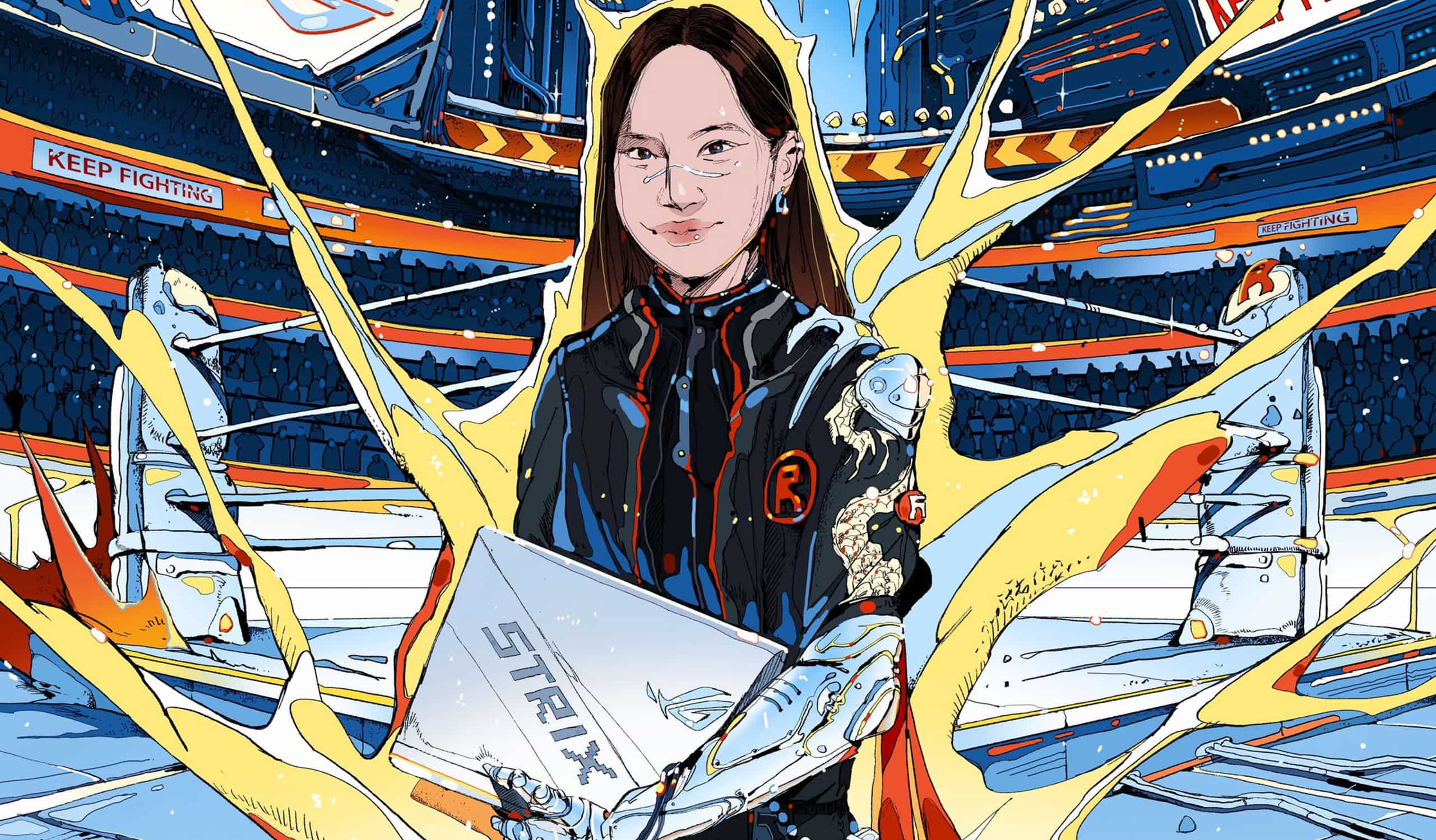 A stylish Illustration of KAYANE
