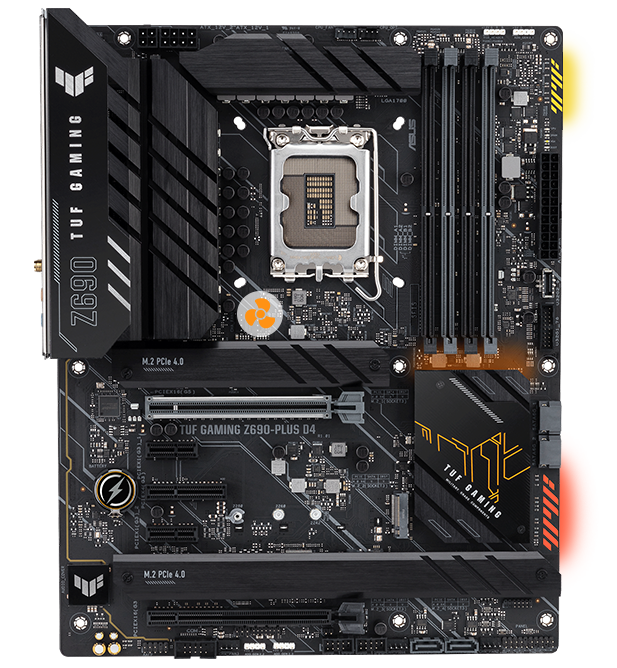 De TUF GAMING Z690-PLUS D4 beschikt over AIO water-cooling instellingen.