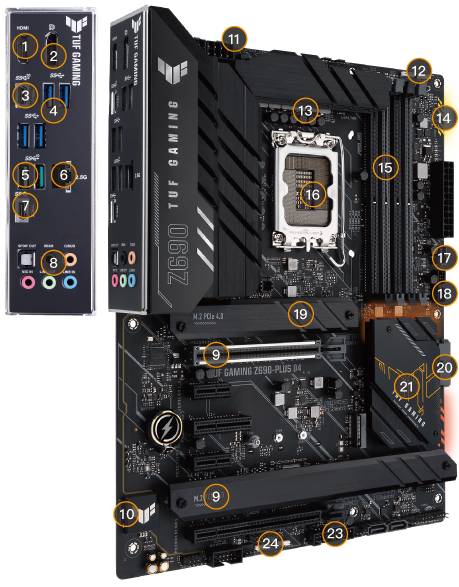 TUF GAMING Z690-PLUS D4 | Motherboards | ASUS Gloabl