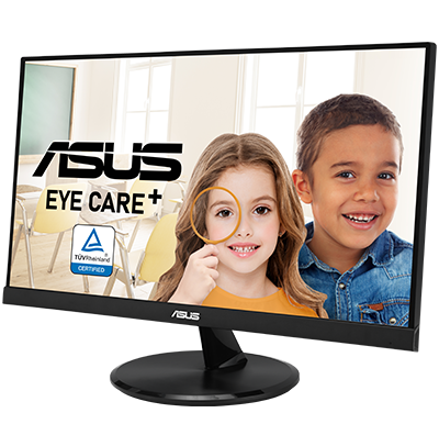 ASUS 護眼顯示器搭配經典優雅的設計。