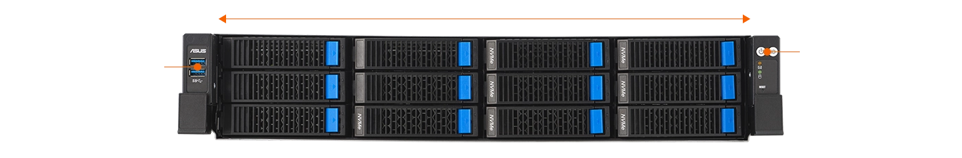 This is a line graph that helps people understand the locations of the key components on this server.