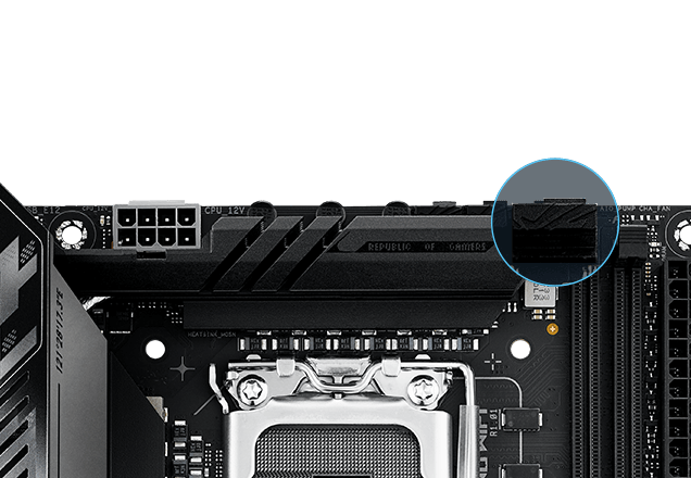 Strix Z890-I chassis fan header locations