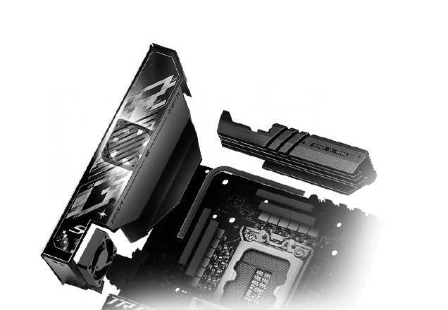 Strix Z890-I VRM cooling design layout