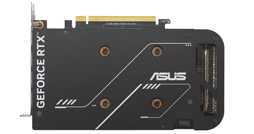 ASUS Dual GeForce RTX 4060 Ti V2 graphics card backplate