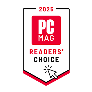 PC Magazine Readers' Choice award winner logo.