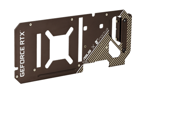 Backplate of the ASUS GeForce RTX 3080 Noctua Edition