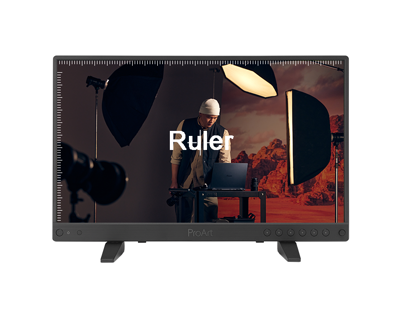 To demonstrate Ruler on the display screen