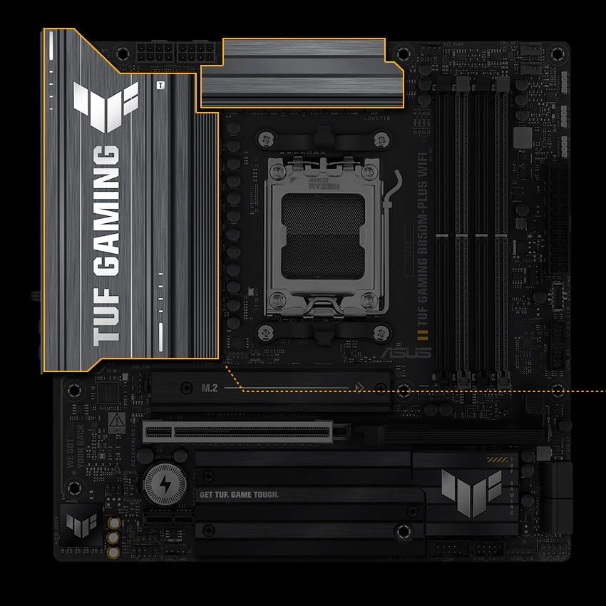 Enlarged VRM Heatsinks