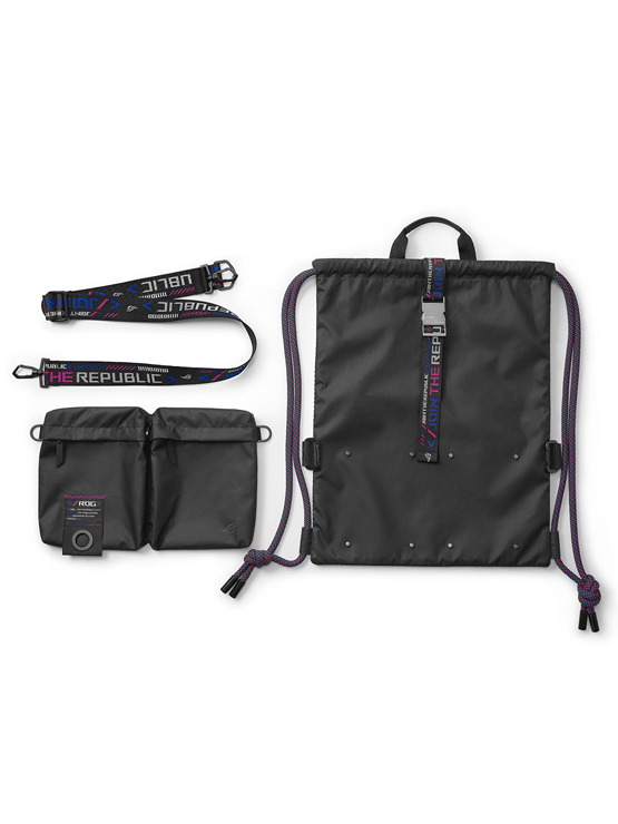 Disassembly drawing of bag accessories.